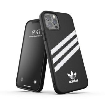 Adidas OR Muotoiltu Kotelo PU iPhone 12/12 Pro musta-valkoinen/black-white 42230