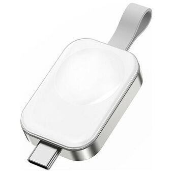 4smarts Langaton laturi Apple Watchille USB-C-portilla valkoinen/valkoinen 541225