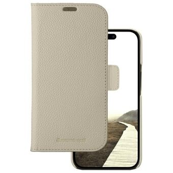 dbramante 1928 New York 2w1 Lompakkoetui iPhone 15:lle beige/sand dune