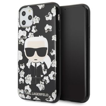 Karl Lagerfeld KLHCN58FLFBBK iPhone 11 Pro musta/kukka Ikonik Karl