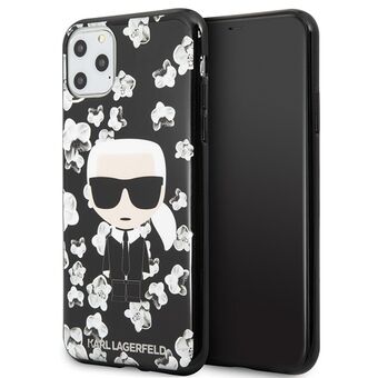 Karl Lagerfeld KLHCN65FLFBBK iPhone 11 Pro Max musta/black Flower Ikonik Karl