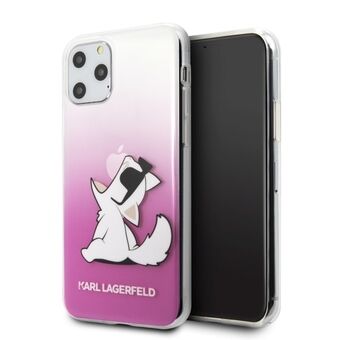 Karl Lagerfeld KLHCN58CFNRCPI iPhone 11 Pro kovakotelo vaaleanpunainen/pinkki Choupette Fun