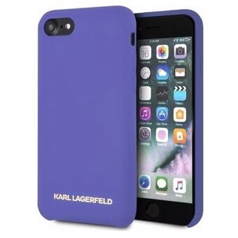 Karl Lagerfeld KLHCI8SLVOG iPhone 7/8 SE 2020 / SE 2022 suojaava kuori, violettisilikoni