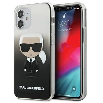 Karl Lagerfeld KLHCP12STRDFKBK iPhone 12 mini 5,4" musta hardcase Gradient Ikonik Karl