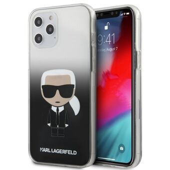 Karl Lagerfeld KLHCP12LTRDFKBK iPhone 12 Pro Max 6,7" musta kovakuori Gradient Ikonik Karl