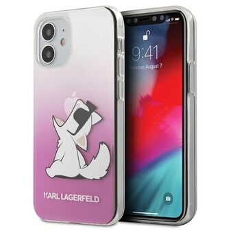 Karl Lagerfeld KLHCP12SCFNRCPI iPhone 12 mini 5,4" vaaleanpunainen hardcase Choupette Fun