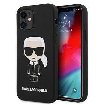 Karl Lagerfeld KLHCP12SSLFKBK iPhone 12 mini 5,4" kovakotelo musta/black Silicone Iconic