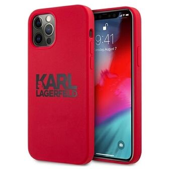 Karl Lagerfeld KLHCP12MSLKLRE iPhone 12/12 Pro 6,1" Silikoni Stack Logo punainen/red