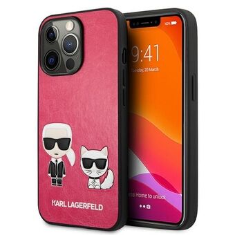 Karl Lagerfeld KLHCP13LPCUSKCP iPhone 13 Pro / 13 6.1" fuksia / fuksia kova kotelo Ikonik Karl & Choupette