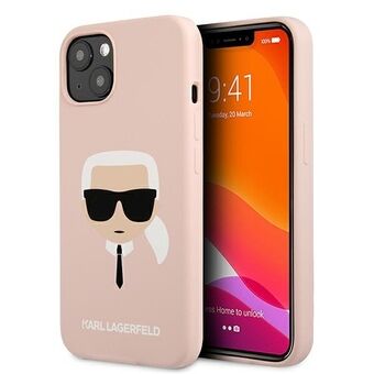 Karl Lagerfeld KLHCP13SSLKHLP iPhone 13 mini 5,4" vaaleanpunainen kovakotelo Silikoni Karl\'s Head