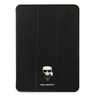 Karl Lagerfeld KLFC12OKMK iPad 12.9" Pro 2021 Book Cover, musta/black, Saffiano, Karl Iconic