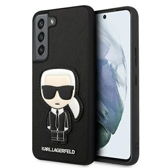 Karl Lagerfeld KLHCS22SOKPK S901 S22 musta/black kovakotelo Saffiano Ikonik Karl\'s Patch