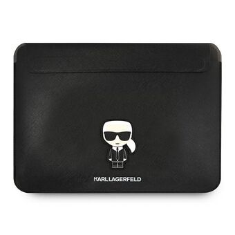 Karl Lagerfeld Sleeve KLCS14PISFBK 14" musta Saffiano Ikonik Karl