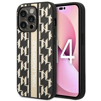 Karl Lagerfeld KLHCP14LPGKLSKW iPhone 14 Pro 6,1" kovakuori ruskea Monogram Stripe