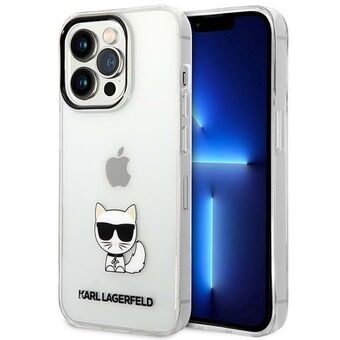 Karl Lagerfeld KLHCP14LCTTR iPhone 14 Pro 6,1" kova kotelo läpinäkyvä/transparantti Choupette Body