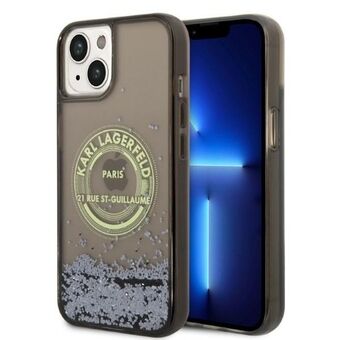 Karl Lagerfeld KLHCP14MLCRSGRK iPhone 14 Plus 6,7" musta/musta kovakotelo Liquid Glitter RSG