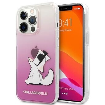 Karl Lagerfeld KLHCP14LCFNRCPI iPhone 14 Pro 6,1" kova suojakuori vaaleanpunainen/pinkki Choupette Fun