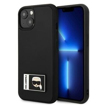 Karl Lagerfeld KLHCP13S3DKPK iPhone 13 mini 5,4" musta/musta kovakotelo Ikonik Patch