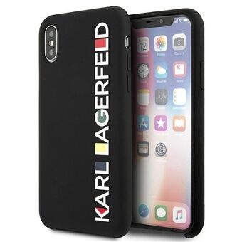 Karl Lagerfeld KLHCPXBHWHBK iPhone X/XS kovakotelo musta/black Kiiltävä Bauhaus