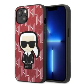 Karl Lagerfeld KLHCP13SPMNIKPI iPhone 13 mini 5,4" kova kotelo punainen/punainen Monogrammi Ikonik Patch