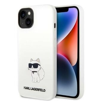 Karl Lagerfeld KLHCP14SSNCHBCH iPhone 14 / 15 / 13 6,1" kova kotelo valkoinen/white Silikoni Choupette