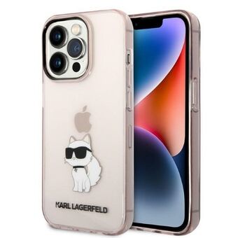 Karl Lagerfeld KLHCP14XHNCHTCP iPhone 14 Pro Max 6,7" pinkki/vaaleanpunainen kovakotelo Ikonik Choupette