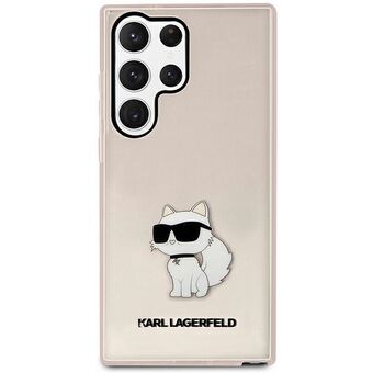 Karl Lagerfeld KLHCS23LHNCHTCP S23 Ultra S918 pinkki/pinkki kovakotelo Ikonik Choupette