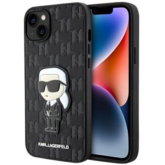 Karl Lagerfeld KLHCP14MSAKHPKK iPhone 14 Plus 6,7" musta/musta Saffiano Monogram Ikonik