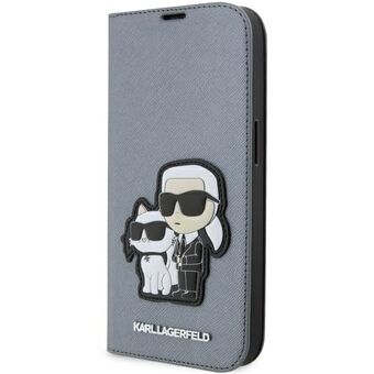 Karl Lagerfeld KLBKP14XSANKCPG iPhone 14 Pro Max 6,7" hylly hopea/hopea Saffiano Karl & Choupette