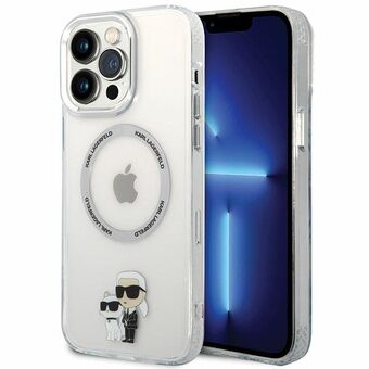 Karl Lagerfeld KKLHMP13XHNKCIT iPhone 13 Pro Max 6,7" kovakotelo läpinäkyvä Iconic Karl&Choupette Magsafe