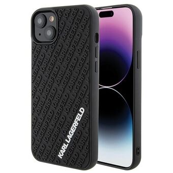 Karl Lagerfeld KLHCP15M3DMKRLK iPhone 15 Plus / 14 Plus 6.7" musta kovakotelo 3D Kumielokuvioitu Monilogolla