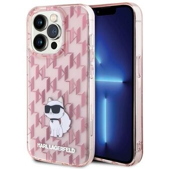 Karl Lagerfeld KLHCP15LHNCMKLP iPhone 15 Pro 6.1" pinkki/katkero Monogram Choupette