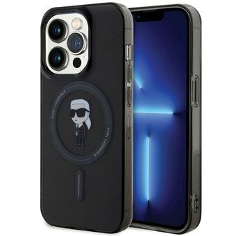 Karl Lagerfeld KLHMP14LHFCKNOK iPhone 14 Pro 6.1" musta/black ulkokuori IML Ikonik MagSafe