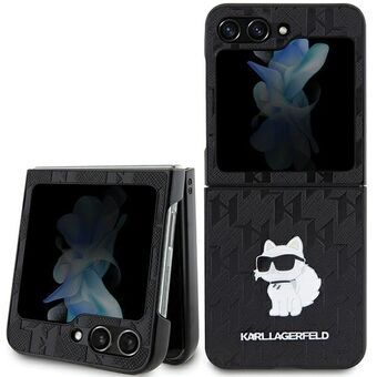 Karl Lagerfeld KLHCZF5SAPCHNPK Z Flip5 F731 kovaholkkia, musta Saffiano Monogram Choupette Pin.