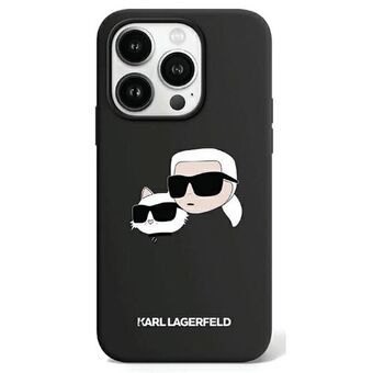 Karl Lagerfeld KLHMP15SSKCHPPLK iPhone 15 / 14 / 13 6.1" musta/black suojakuori silikonia Karl & Choupette MagSafe