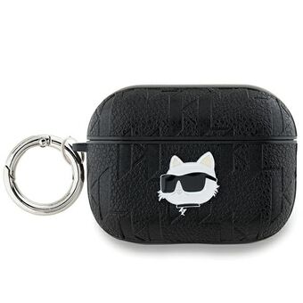 Karl Lagerfeld KLAP2PGCHPK AirPods Pro 2 (2022/2023) -suojakuori, czarny/musta, Monogram Choupette Head.