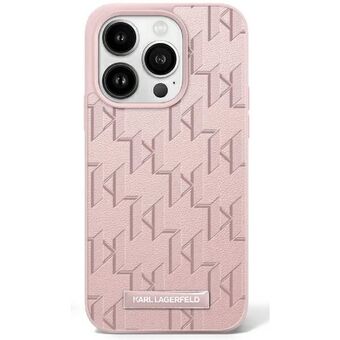 Karl Lagerfeld KLHMP16SPKHPORPP iPhone 16 6.1" Vaaleanpunainen / pinkki kovakotelo Hot Stamp Magsafe