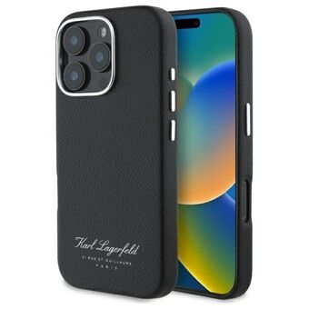 Karl Lagerfeld KLHCP16LPGWCMKHK iPhone 16 Pro 6,3" kovakotelo musta/black hotel RSG