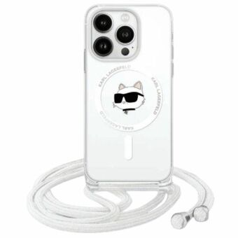 Karl Lagerfeld KLHMP16SHCCHNT iPhone 16 6.1" kovakotelo läpinäkyvä IML Choupette Head & Cord Magsafe