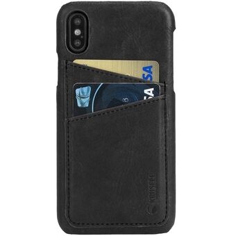 Krusell iPhone X Sunne 2 Card 61102 musta/black BackCover