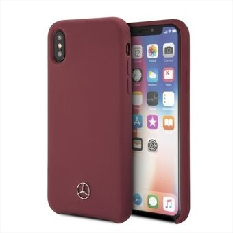 Mercedes MEHCPXSILRE iPhone X/ Xs kova kotelo punainen/punainen