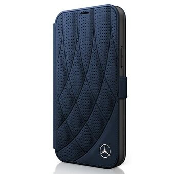 Mercedes MEFLBKP12LDIQNA iPhone 12 Pro Max 6,7" granaatti/navy-kirja Bow Line