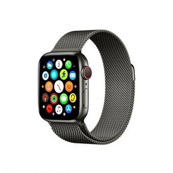 Mercury-verkkoranneke Apple Watch 38/40/41 mm musta/musta