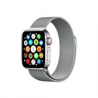 Mercury-verkkoranneke Apple Watch 38/40/41 mm hopea/hopea