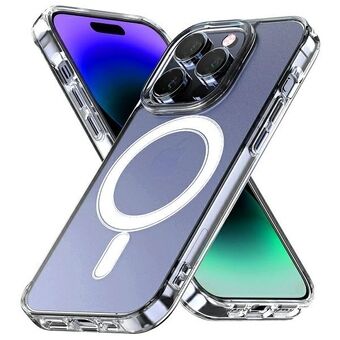 Mercury MagSafe Jelhard -kotelo iPhone 14 Pro Max 6,7 tuuman näytölle, läpinäkyvä.