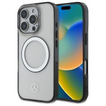 Mercedes MEHMP16L23HUOKC iPhone 16 Pro 6.3" läpinäkyvä kovakotelo Painettu logo MagSafe