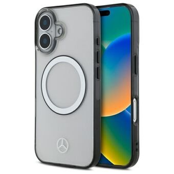 Mercedes MEHMP16S23HUOKC iPhone 16 6.1" läpinäkyvä kovakotelo Painettu logo MagSafe