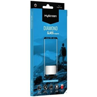 MS Diamond Glass Edge 3D SAM N960F Note 9 musta/black karkaistu lasi