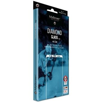 MS Diamond Glass Edge FG iPhone X/XS/11 Pro, musta/musta, täysiliimattu