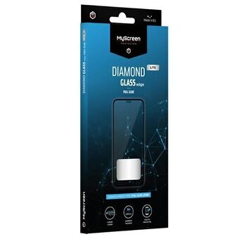 MS Diamond Glass Lite Edge Vivo Y21 / Y12s / Y12A Full Adhesive Black